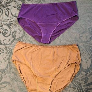 ✴️2 pair 26/28 Cacique High Leg Cotton Briefs!!✴️